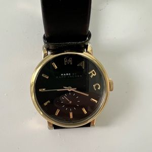 Black Marc Jacobs leather watch